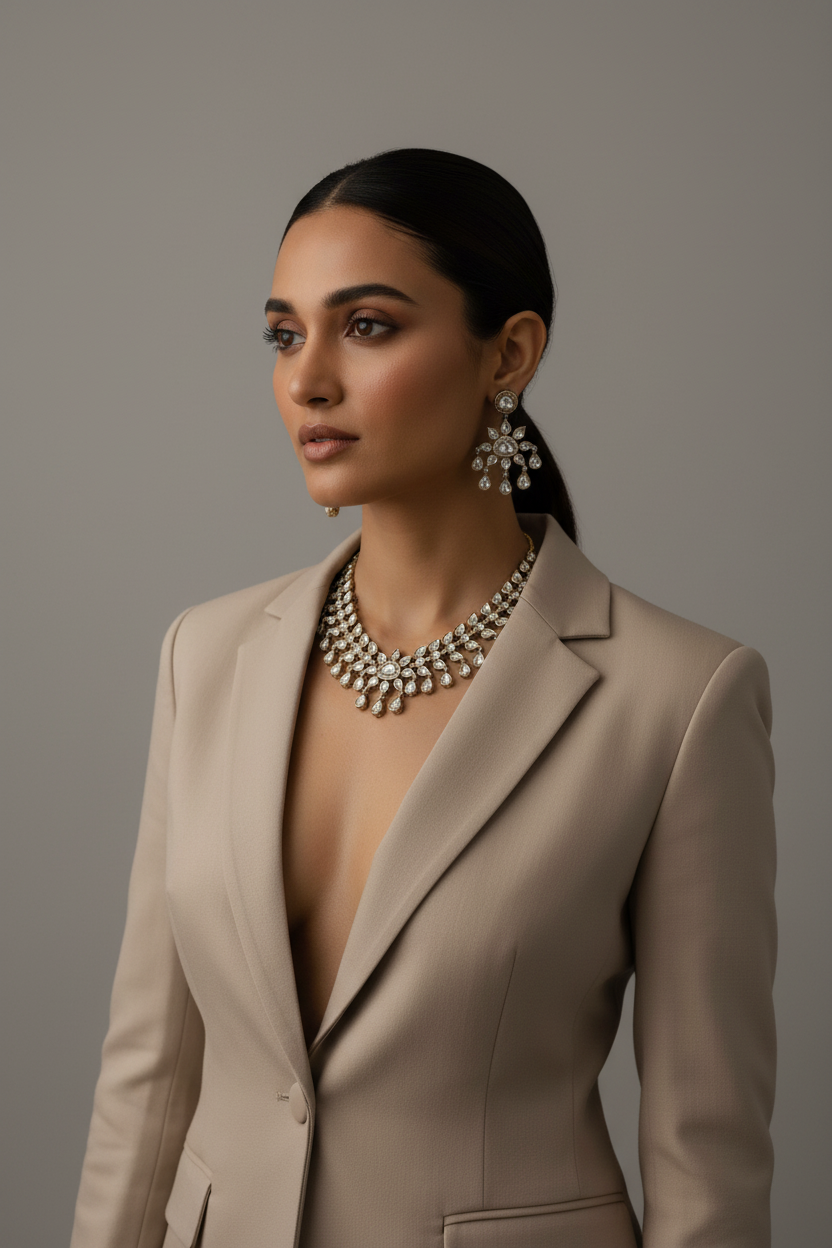 Uncut polki Necklace (best seller)