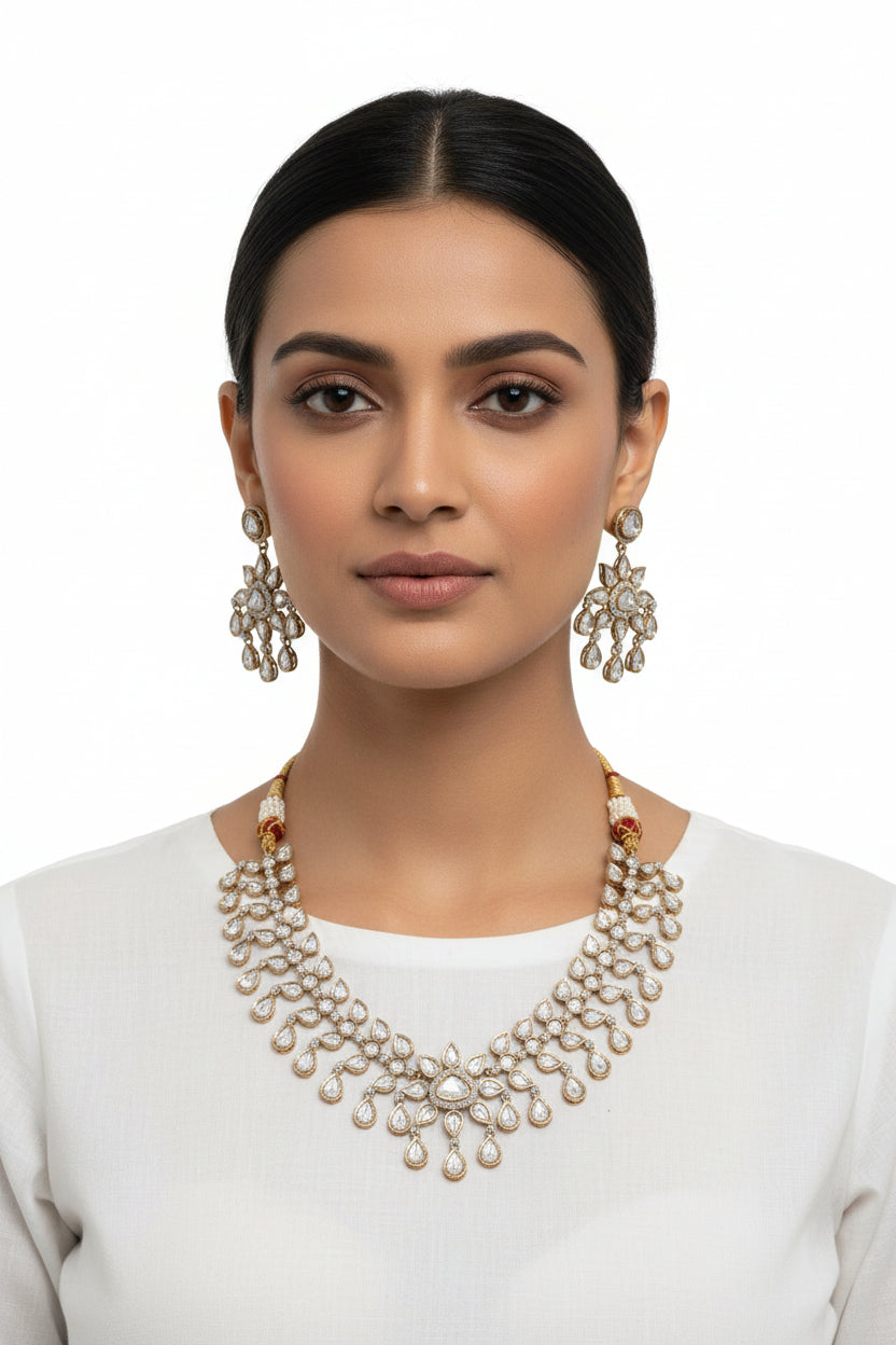 Uncut polki Necklace (best seller)